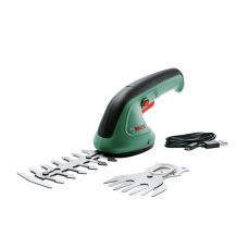 Bosch Garden Shears EasyShear (Integrated 3.6V, Battery Runtime: 40 Min, Blade Length: 12cm (Shrub) / 8cm (Grass), in Carton Packaging) Green 20 X 20 X 20 Centimetres