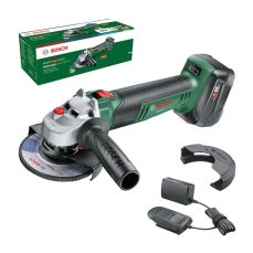 Bosch Home and Garden Cordless Small Angle Grinder, Universal Grind 18V-75 (for Grinding, Cutting, Brushing, and Sanding of Various Materials; 18 Volt System; 115mm Diameter; 1x 4.0Ah Battery and Charger)