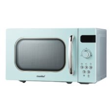 COMFEE' Retro Style 800W 20L Microwave Oven with 8 Auto Menus, 5 Cooking Power Levels, and Express Cook Button