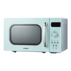 COMFEE' Retro Style 800W 20L Microwave Oven with 8 Auto Menus, 5 Cooking Power Levels, and Express Cook Button