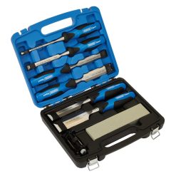 Draper Expert 140mm 8 Piece Wood Chisel Set Woodworking Hand Tools Aluminium Oxide Sharpening Stone