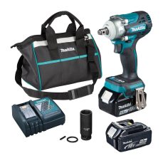 Makita DTW300TX2 18V Li-ion LXT Brushless Impact Driver Complete with 2 x 5.0 Ah Batteries and Charger Supplied in a Tradesman's Holdall