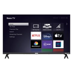 RCA Roku TV 32" Smart TV, RK32HN1 32 Inch HD TV with Apple TV+, BBC, Netflix, Freeview, DVB-T2/T, Dolby Audio, HDMI, USB - Ideal for Small Lounge