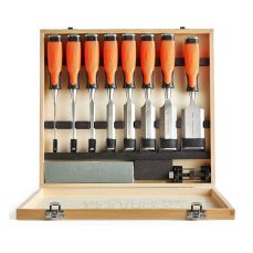 VonHaus Chisel Set - 10pcs Woodworking Tools Set - Wood Carving Tools