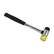 AKORD Rubber Mallet Hammer 25mm - Nonslip Grip Dual Mini Rubber and Nylon Head Face