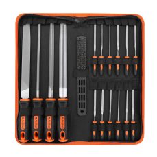 AojSup 17Pcs Metal File Set – Premium Files with Suitcase for Wood, Metal, and DIY Projects