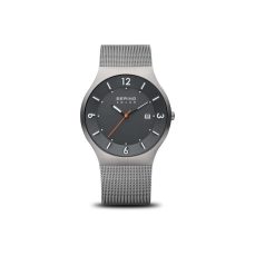 BERING Men's Watch Solar Movement - Solar Collection with Stainless Steel and Sapphire Glass 14440-XXX Wristwatches