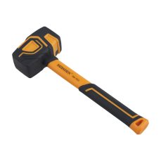 BOOSDEN Rubber Mallet, 20 oz Rubber Mallet Hammer, Rubber Hammer with Hook, Mallet Hammer with Solid Head & Ergonomic Grip Handle, Soft Face Hammer, No Damage for Flooring, Woodworking and Camping