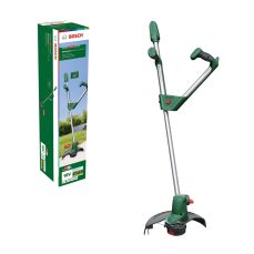 Bosch Cordless Grass Trimmer UniversalGrassCut 18V-26 (Without Battery, 18 Volt System, Cutting Diameter: 26 cm, Adjustable Handles, in Carton Packaging), Classic Green