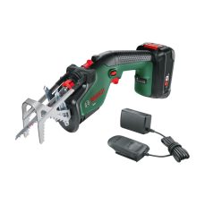 Bosch Home and Garden Cordless Garden Saw Keo - 1 Battery 2.0 Ah, 18 Volt System, Cutting Diameter 80 mm, with Swiss Precision Blade Wood Included, in Carton Packaging