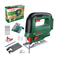 Bosch Home and Garden Cordless Jigsaw UniversalSaw 18V-100 (Without Battery, 18 Volt System, 15 pcs Jigsaw Blade Set Included, in Carton Packaging)