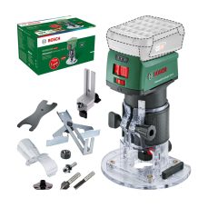 Bosch Home and Garden Cordless Trim Router Advanced TrimRouter 18V-8 (Without Battery, 18 Volt System, Brushless Motor, Additional Accessories, in Carton Packaging) – Amazon Edition