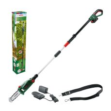 Bosch Home & Garden Universal Chain Pole 18 Cordless Pruner - Battery Included, Black, Norme, 06008B3100