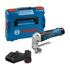 Bosch Professional 12V System GSC 12V-13 Cordless Metal Shears (Incl. 2x2.0 Ah Battery, GAL 12V-40 Quick Charger, Hex Key, L-BOXX 102)