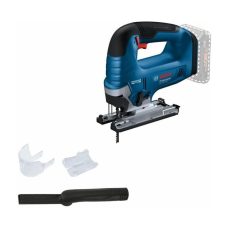 Bosch Professional 18V System Cordless Jigsaw GST 18V-125 B (with Bow Handle, Bevel Cuts up to 45°, 1 x Jigsaw Blade, Dust Extraction Set)