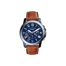 Buy FOSSIL Grant Watch for Men | Quartz Chronograph with Stainless Steel or Leather Strap | SKU FOS-GR-2024