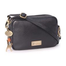 Catwalk Collection Handbags - Ladies Small Leather Cross Body Bag - Women's Messenger Camera Bag - Adjustable Strap - POLLY