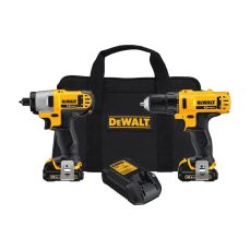DEWALT 12V Impact Driver and Drill Combo Kit (DCK211S2) - Includes 2 Tools, Batteries, Charger, and Carrying Case