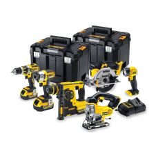 DEWALT DCK699M3T 18V 6-Piece Cordless Kit with 3 x 4Ah Batteries, 2 x TSTAK Kitboxes, 240V, Multi, Large