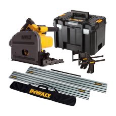 DEWALT DCS520T2 54V Flexvolt 165mm Plunge Saw with 2 x 6.0Ah Batteries & Charger in Case with Accessories