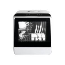 Eklipt Table Top Dishwasher, Mini Countertop Dishwasher with 6 Programs, Built-in 5L Water Tank, Dual Water Supply Modes, Touch Control, LED Display, Drying Cycle & Fruit Wash