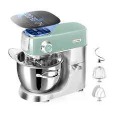 Hauswirt Stand Mixer, LED Household Food Mixers for Baking with Bowl, 5.3qt Kitchen Mixer, 11 Speeds, 3-in-1 Bread Dough Cake Mixer with Dough Hook, Stainless Steel Egg Whisk, Flat Beater, Green