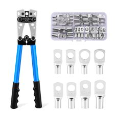 HX-50B Battery Cable Lug Crimping Tools | Hand Electrician Pliers for Crimping Wire Cable from 6-50mm² (AWG 8-1/0)