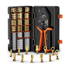 SOMELINE® Crimping Tool Set with 12 Sizes Wire Connector Set | Crimp Plier 0.25-2.5mm² (AWG 24-14)
