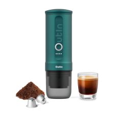 Outin Nano Portable Electric Espresso Machine with 3-4 Min Self-Heating, 20 Bar Mini Small 12V 24V Car Coffee Maker, Compatible with NS Capsule & Ground Coffee for Camping, Travel, RV, Hiking, Office