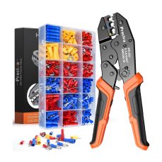 Insulated Crimping Tools, Preciva 0.5-1.5/1.5-2.5/4-6mm² (A.W.G. 20-10) Crimping Tool with 370pcs Terminal