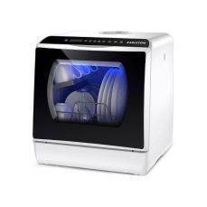 Karlxtom Table Top Dishwasher - 6 Programs Mini Dishwasher with Touch Control, Auto-Drying, Baby Care