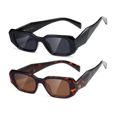 Kimorn Rectangle Trendy Sunglasses for Women Men – Retro 90’s Vintage Square Frame