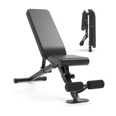Leikefitness Adjustable Weight Bench Foldable Workout Exercise Bench with Automatic Lock for Upright