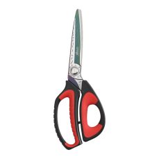 LIVINGO 10" Multipurpose Heavy Duty Scissors, Titanium Coating Ultra Sharp Forged Stainless Steel Tool Industrial Cutting Shears for Fabric, Dressmaking, Carpet, Material, Household, Gardening