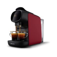 L'OR BARISTA Sublime Coffee Capsule Machine by Philips, for Double or Single Capsule, Red (LM9012/50), Barista Red