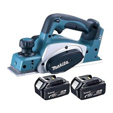 Makita DKP180Z LXT 18V Li-Ion Cordless Planer 82mm Body with 2 x 5.0Ah BL1850 Batteries
