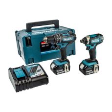 Makita DLX2131TJ 18V Li-ion LXT 2 Piece Combo Kit - Includes DHP482Z & DTD152Z, 2 x 5.0 Ah Batteries, Charger, Makpac Case