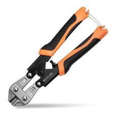 Meccion Heavy Duty 8" CR-V Mini Bolt Cutter - Bolt and Wire Cutter, Cable, Chain, Spring Snips Clippers with Comfortable Soft Rubber Grip