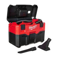 Milwaukee 0880-20 Cordless Lithium-Ion Wet/Dry Vacuum Cleaner, Red, 0 W, 2 Gallons, 82 Decibels