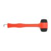 MOSCATELLI Multi-Purpose Camping Hammer, Robust and Ergonomic with Hook for Removing Pegs - Orange