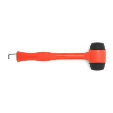MOSCATELLI Multi-Purpose Camping Hammer, Robust and Ergonomic with Hook for Removing Pegs - Orange