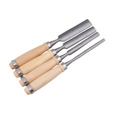 Mxfans Semicircle Wood Chisel Set Woodworking Carving Chisel Inner Edge Gouge Pack of 4