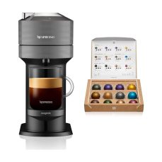 Nespresso Vertuo Next Automatic Pod Coffee Machine for Americano, Espresso and More by Magimix in Dark Grey
