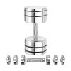 Northdeer Steel Dumbbells Ultracompact Adjustable 2.5kg 5kg 7.5kg 10kg 15kg 25kg Chrome Dumbbell with Foam Handles Home Gym Workout (Choice of Size)