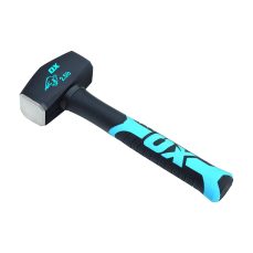 OX Club Hammer - Sledgehammer with Fibreglass Handle - Forged and Induction Hardened Hammerhead - 2.5 lb / 1.1 kg