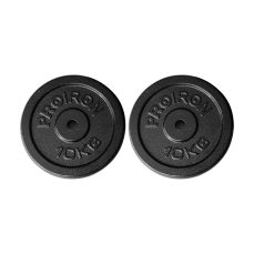 PROIRON Cast Iron Weight Plates Set – 1.25kg, 2.5kg, 5kg, 10kg (Choice of Sizes) for 1" Dumbbell Handle Bar