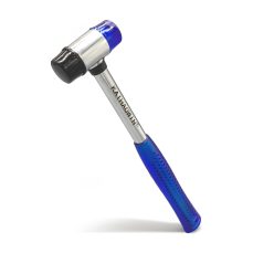 Rubber Hammer-KAIHAOWIN-25mm Small Rubber Mallet - Double Face Hammer with Soft/Hard-Anti-Slip Stainless Steel Ergonomic Grip with Low Recoil for Household Projects, Camping, Woodworking - Without Damage