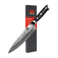 SHAN ZU Chef Knife 8 Inch Japanese Steel Damascus Kitchen Knife, Professional Kitchen Knives Sharp High Carbon Super Steel 67 Layers Kitchen Utility Knife with G10 Handle