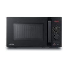 Toshiba 800W 20L Microwave Oven with 8 Auto Menus, 5 Power Levels, Mute Function, and LED Cavity Light