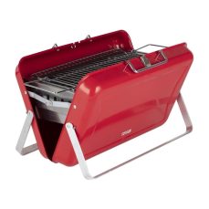 Tower Stealth T978516RED Portable Charcoal Briefcase BBQ with Carry Handle, Red